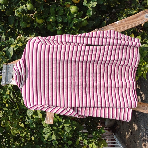 Time &Tru Stripe Turtle Neck Pink&Tan 3XXX - Picture 6 of 7
